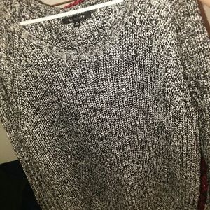 silver sweater